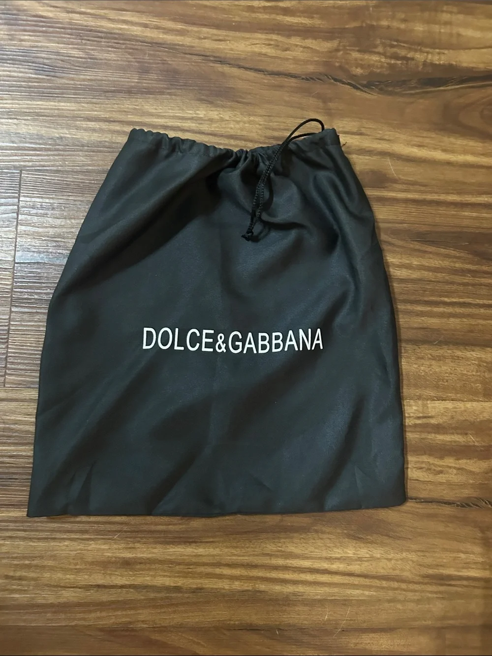 Dolce & Gabbana Black Logo Drawstring Dust Bag